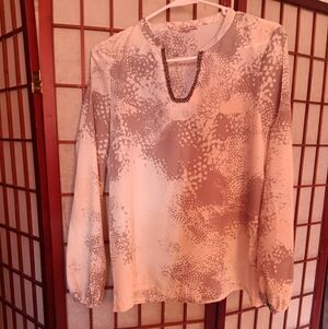 Juicy Couture Beige and Taupe Blouse